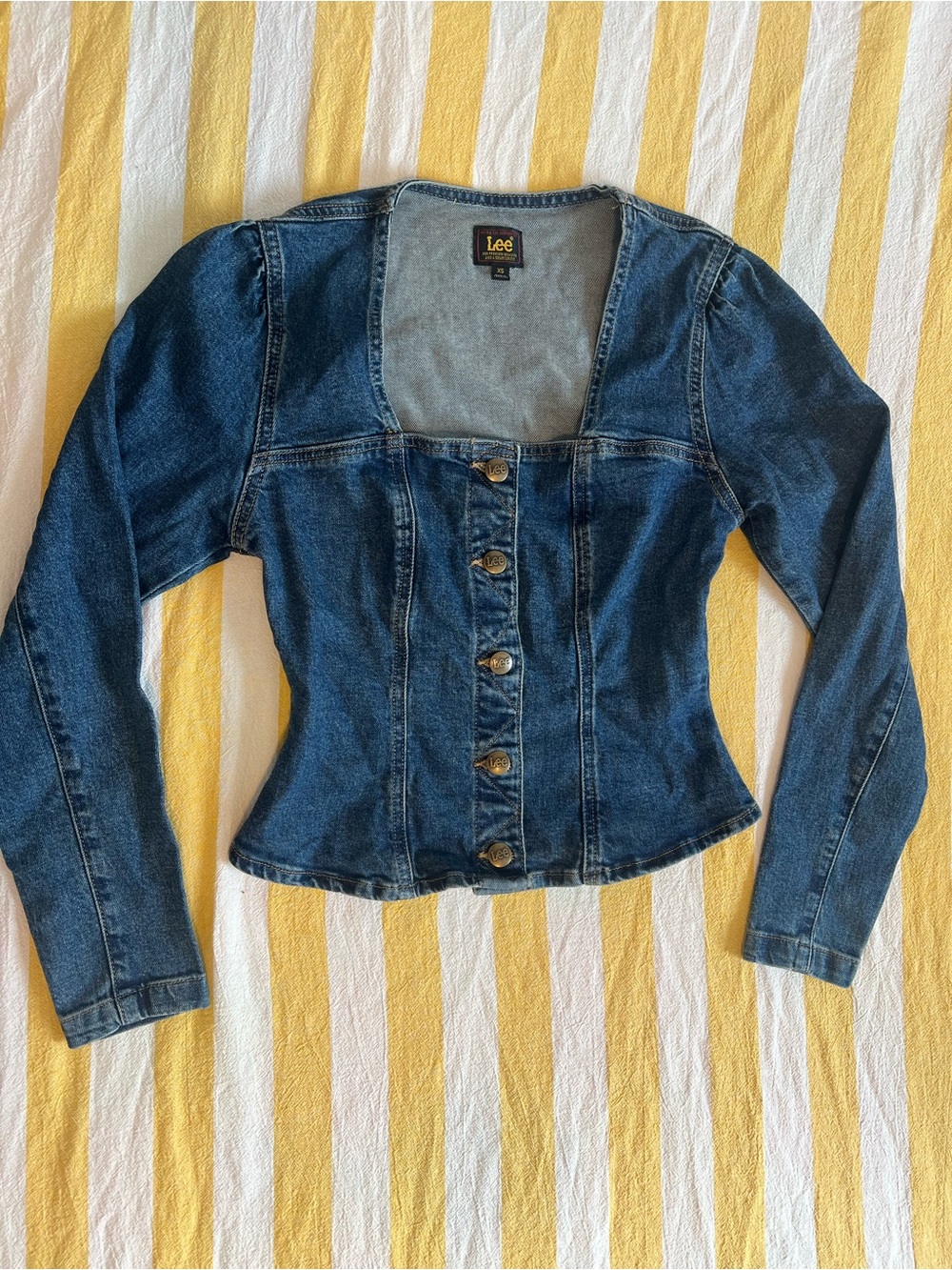 Lee blue button-front denim jacket